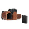 MegaGear EVER READY Genuine Leather Camera Case Bag Compatible with