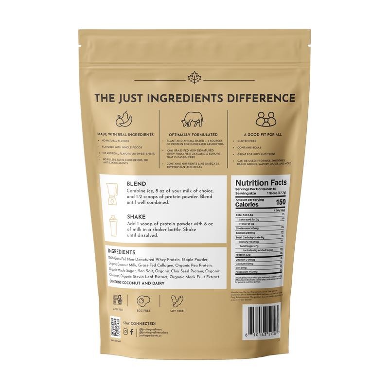 Just Ingredients Maple - Seasonal Proteins - 15 Servings