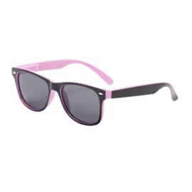 Online Sunglasses Children'S Boys Girls Kids Stylish Sunglasses Shades Lenses Polarised Uv400 Protection (Black with Pink & Smoke)
