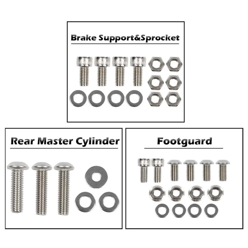 G-PLUS ATV Bolt Screw Kit Set 378 Piece Compatible with