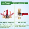 Litorange 1 Pack Lead-Free Brass Mini Ball Valve Shut Off
