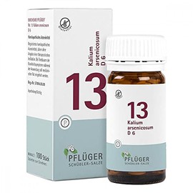 PFLÜGER Schüßler Salts No. 13 Potassium Arsenicosum D6 - 100 Tablets - The Supplement for Stabilising Metabolism - Gluten-Free