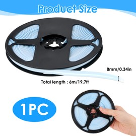 8mm Kitchen Mildewproof Gap Tape 6m Ceramic Tile Gap Tape Strip Waterproof Seam Decorative Sticker Waterproof Corner Side Edge Tape Strip for Walls,Sink,Toilet,Tile Edge, Countertop, Toilest and More