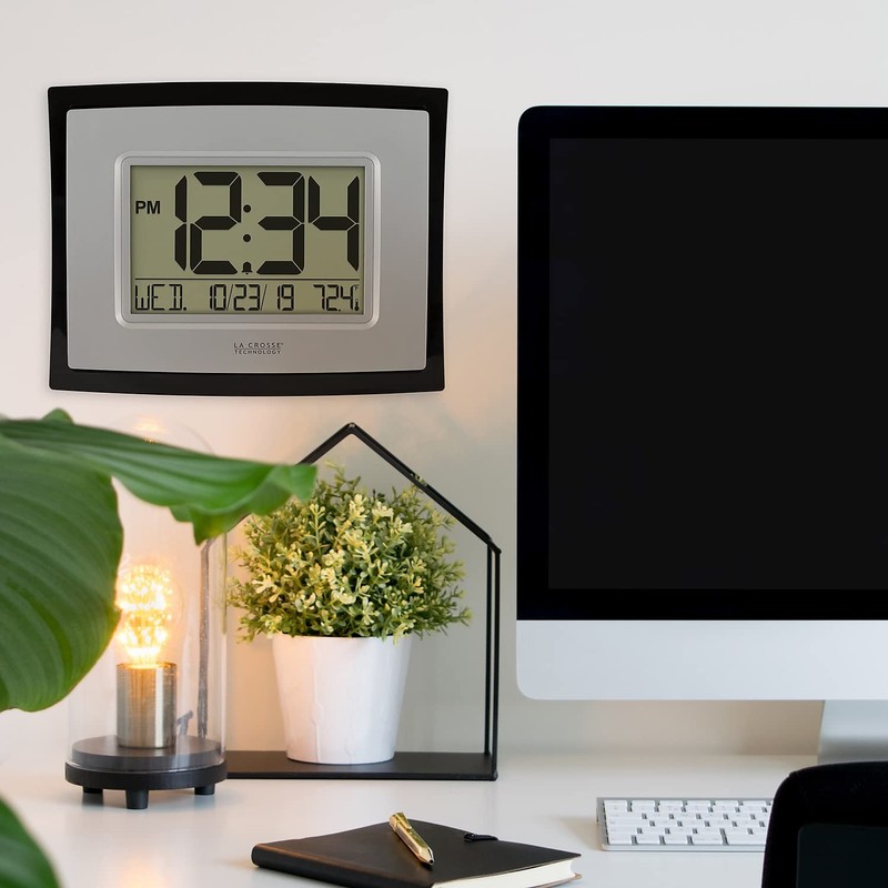 La Crosse Technology Wall/Table Clock, 6.85-inch H x 8.66-inch W