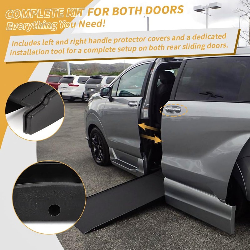 for Toyota Sienna 2021-2024 Automatic Rear Sliding Door Handle Protector