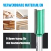 WOBLLMX 8 mm Shank Flush Cutter, Diameter 25 mm, Working