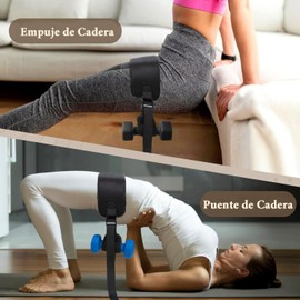 Cinturón de Empuje de Cadera, Banda de Empuje de Cadera para Mancuernas, Cinturón de Botín para Empuje de Cadera con 2 Almohadillas Protectoras, Platos de Hasta 500 Libras,Ajustable para Mancuernas, Pesas Rusas