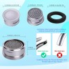 Kitchen Faucet Aerator Replacement, Anti-Splash with Multi-Size Wrench, 10 Pack