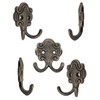 Fuxxer® Classic Coat Hooks, Double Hooks, Hat Hooks, Antique Design,