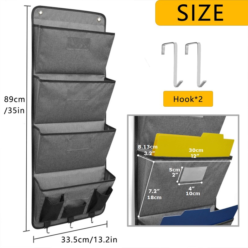 CaiYuanGJ Hanging Organiser Office Folder for Wall, Hanging Wall Folder,