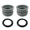 2Pcs Female 45mm to Male 58mm Sink Drain Reducer Coupling,Plastic