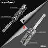 ASNOMY 8Pcs Wire Bore Brush for Drill,5/16"-3/4” Stainless Steel Copper