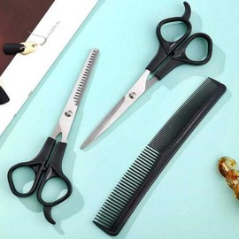 Haircut Scissors and Comb 3-piece Set 2ea
