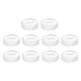 uxcell Earring Pads, 50pcs - Silicone Clip-on Earring Backs, Soft Earring Backs Replacements Earrings Cushions(Transparent,7mm)