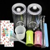 s Snow Globe Tumbler Supplies 16oz DIY Double Wall Plastic