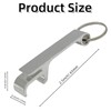ZHANGBY 50 Pack Metal Bottle Opener Keychain Bulk, Portable Beer