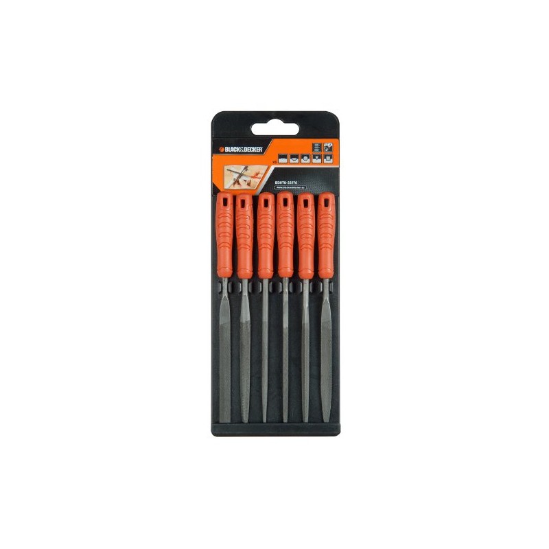 Black + Decker BDHT0-22270 Set of 6 Needle Files