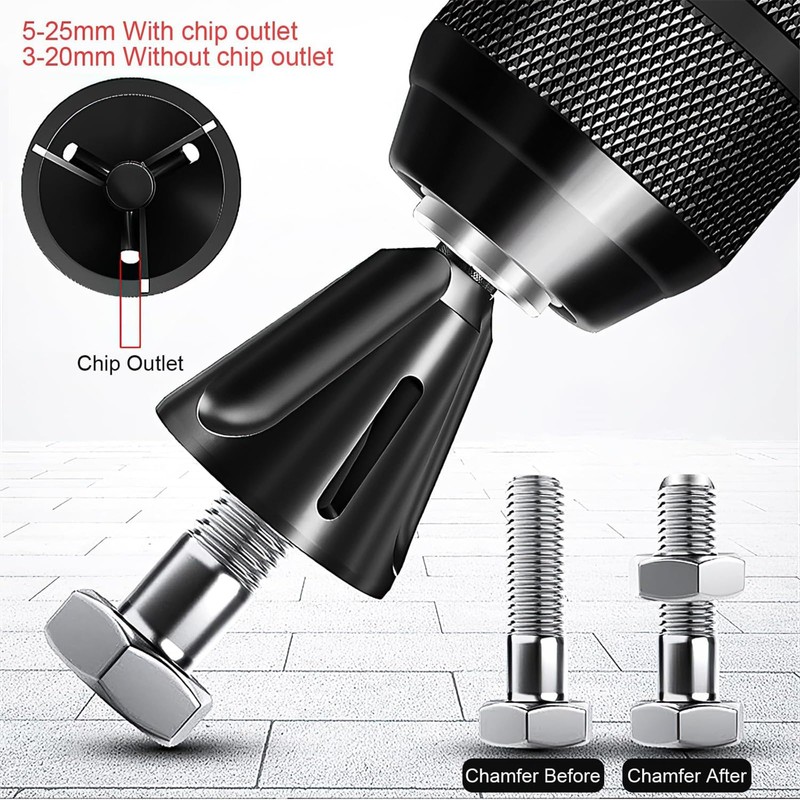 3-25 mm External Deburring Chamfer Tool, Hex Shank Deburring Tool