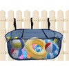 Pop-Up Pool Float Storage Bag,47x23.6x23.6inch Hanging Mesh Organizer Adjustable Pool