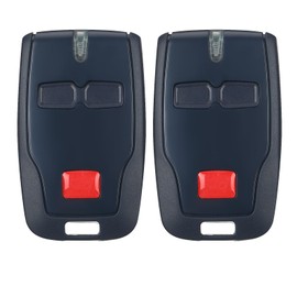 Kingdder 2 Pcs 2 Channel Remote Control Compatible with BFT Mitto B RCB02 R1, 433.92mhz Gate Opener Remote Control Transmitter for All Kinds of Doors, Easy to Program