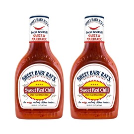 Sweet Baby Ray's, Wing Sauce & Glaze, Sweet Red Chili, 16oz Bottle (Pack of 2)