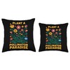 Pollinator Garden Design Wildlife Flowers Native Plants Throw Pillow