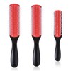 Pack of 3 Plastic Curly Hair Combs, Combs and Knot
