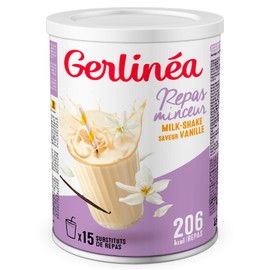 Gerlinéa Beverage Milkshake Flavour Vanilla Protein Rich Meal Replacement Reconstituable Powder Contains 15 Meals 220385