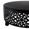 Hedume Set of 3 Black Cake Stand, Round Metal Cake