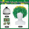 JoneTing 2026 Green Yellow and Blue Wig for Men Short