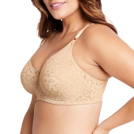 Bali #3432 Lace-n-Smooth Underwire NUDE 38 C