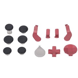 Controller Thumbsticks Set for Elite Controller Series 2, Stainless Steel Controller D Pads Paddles Joysticks Parts Repair Kit, Accessories for Elite Controller Series 2 (Red)