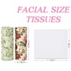 4pack Car Tissues Holder with Facial Tissues Vintage Rose Peony