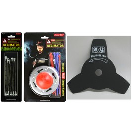 BesserTrim AMZ11 Bundle: 1 x 10 pack of our DECIMATOR cutters (BT40D), a Pro' Head (BTHD1) and a free 3-Tooth 255mm Blade