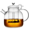 68OZ Glass Teapot, Large Glass Tea Pot With Infuser, Kettle
