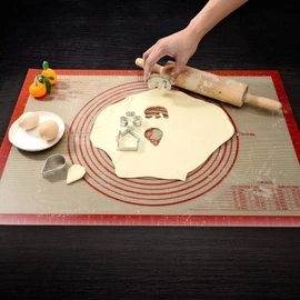 U Chef Tapete Antideslizante para Hornear de Silicona extra grande de 28 x 20 pulgadas, Alfombrilla para Hornear, Tapete para enrollar masa, Forro de Horno, fondant/masa de pastel
