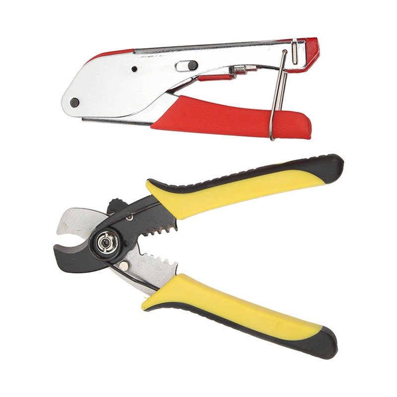 RG59 RG6 Coax Cable Crimper Tool Kit Coaxial Cable Crimper