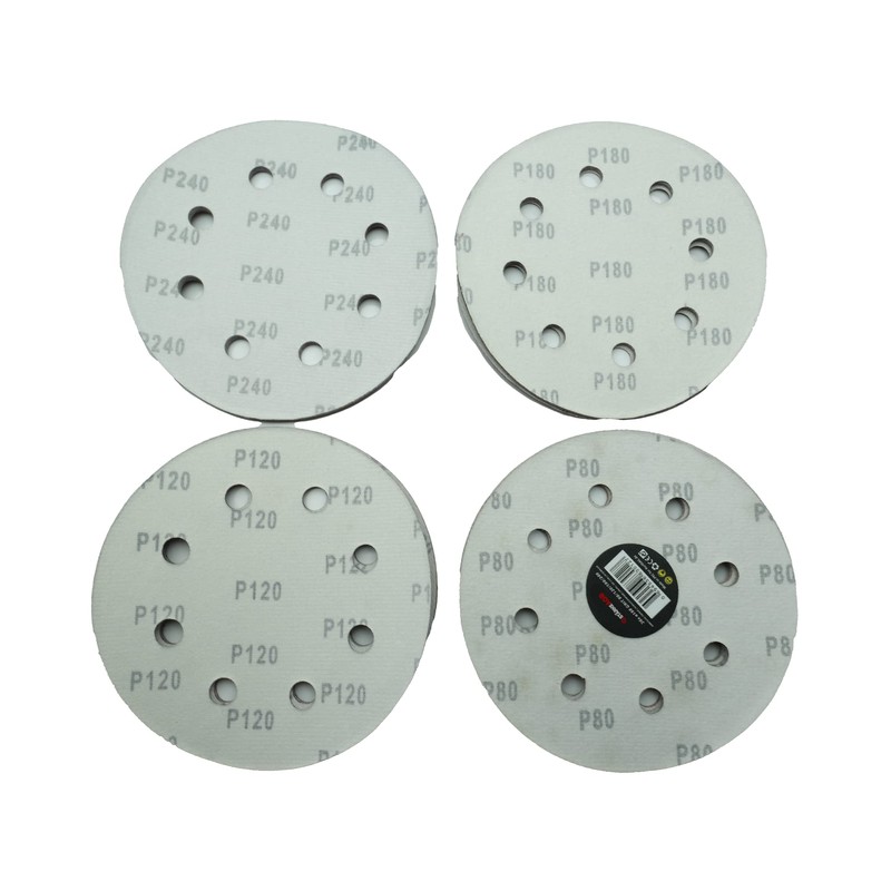 Pack of 20 8 Hole 180 mm Sanding Discs Strong