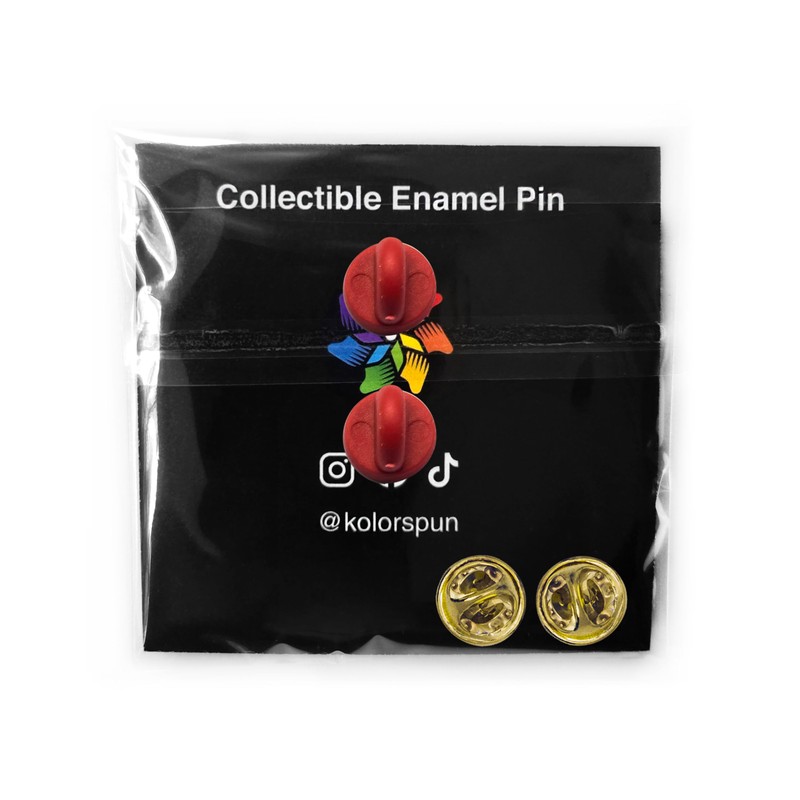 Kolorspun Fire Flame Enamel Lapel Pin