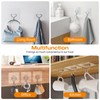 YSJNUS Adhesive Wall Hooks for Hanging Heavy Duty 33lb(Max), Waterproof