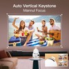 [Built-in Apps] Mini Projector with WIFI 6 and Bluetooth, 4K