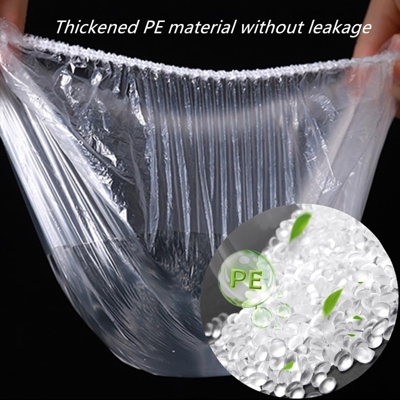 100 pcs cling cover,Elastic Transparent Stretch Food Storage Covers,reusable plastic