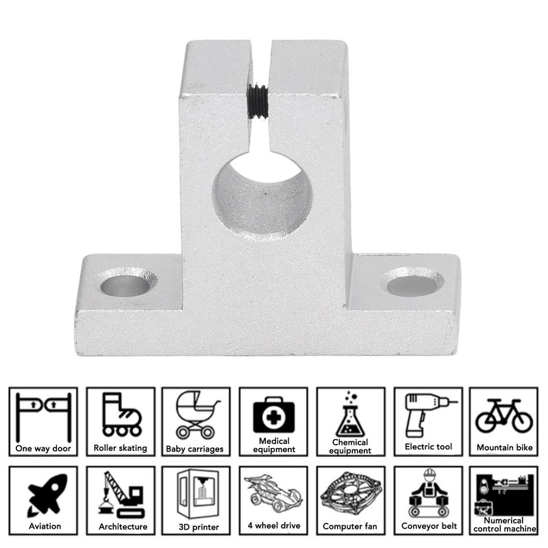 10 Pcs Linear Motion Rail Guide Support Aluminum Alloy High