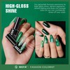 MEFA UV Nagellack, 6 Farben Grün Glitzer Farben 7 ML