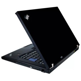 Unbranded/Generic BLACK Vinyl Lid Skin Cover Decal fits IBM Lenovo ThinkPad T61 Laptop