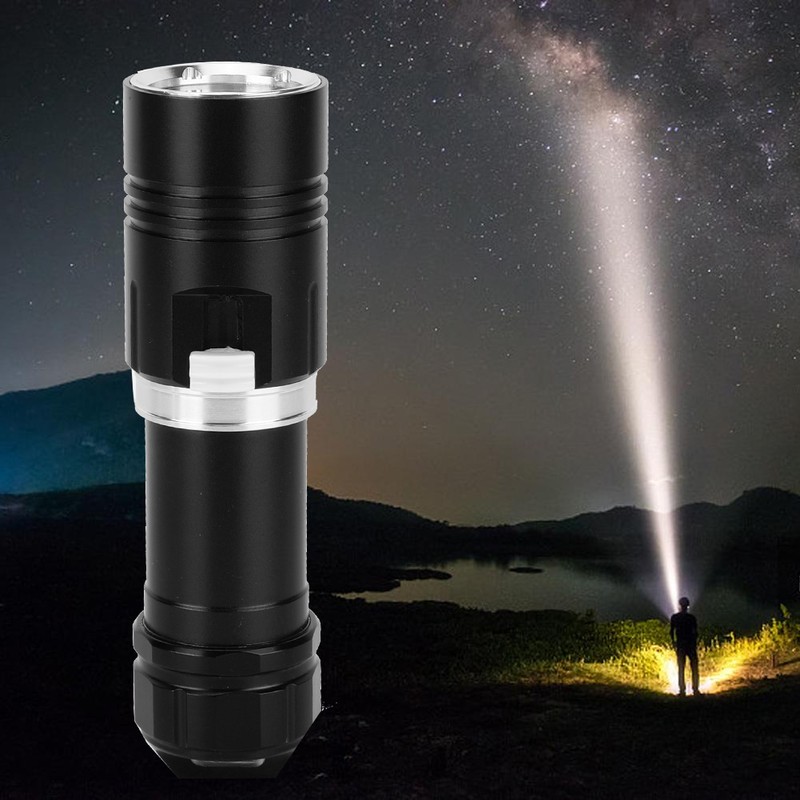 L2 LED Flashlight Torch 100M Diving Waterproof for Camping Stepless