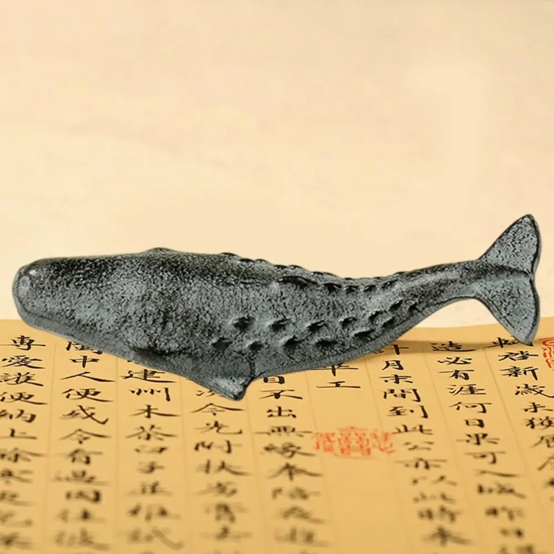 Pisapapeles De Ballena, Figura De Animal De Hierro Fundido,