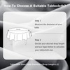 DWCN Round Tablecloth 180 Diameter Grey Table cloth Wipe Clean