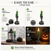 Halloween Skeleton Candle Light for Party Decor – Flameless Skull