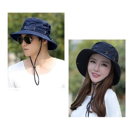 Bucket Hat with String Safari Cap Women Men Sun Hat Breathable Summer Hats Foldable Fishing Hat with Neck Flap UV Protection Hat Wide Brim Summer Beach Hat Adjustable Hiking Hat with Chin Strap